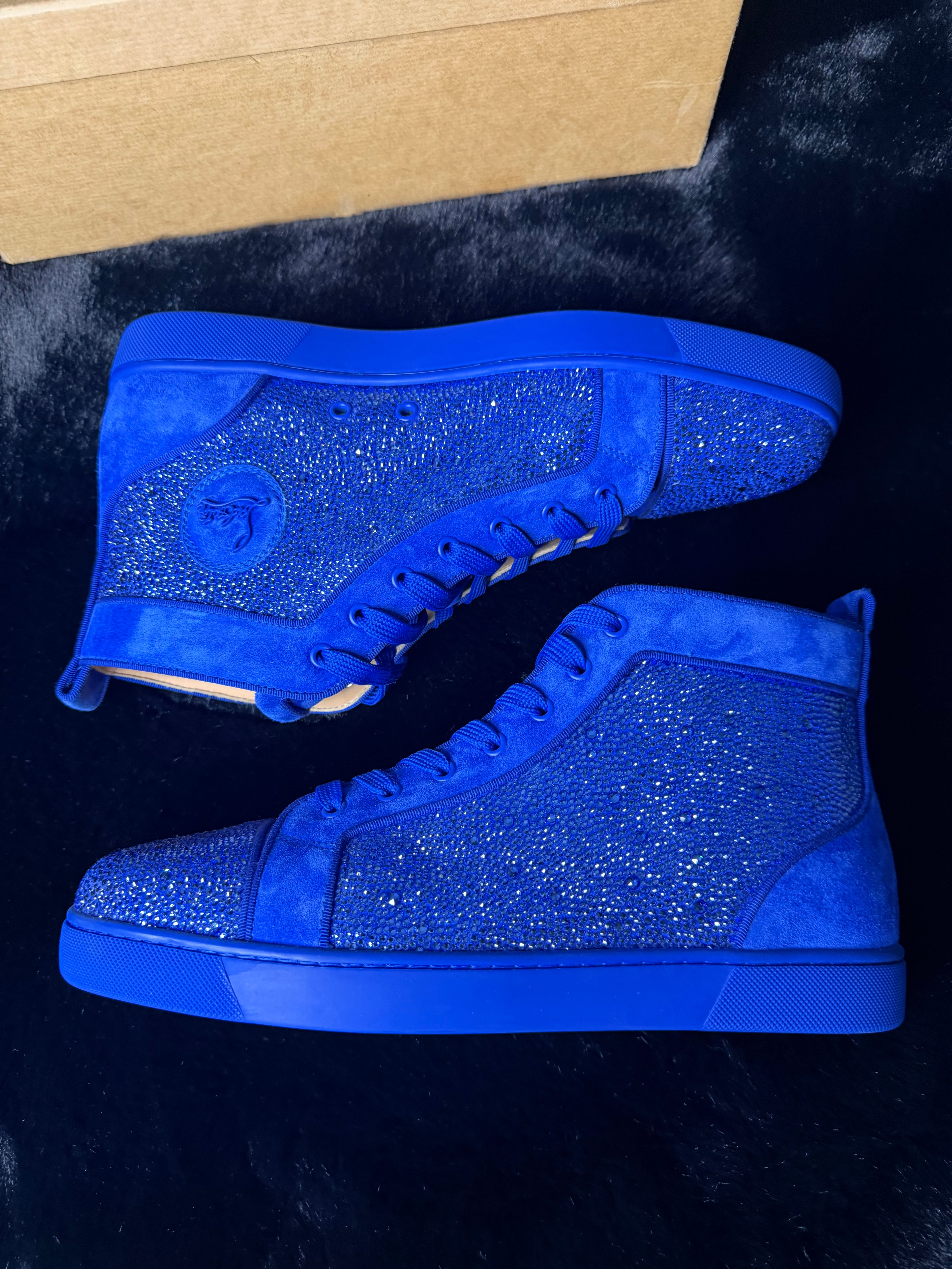 Christian Louboutin Swarovski Blue Size 45