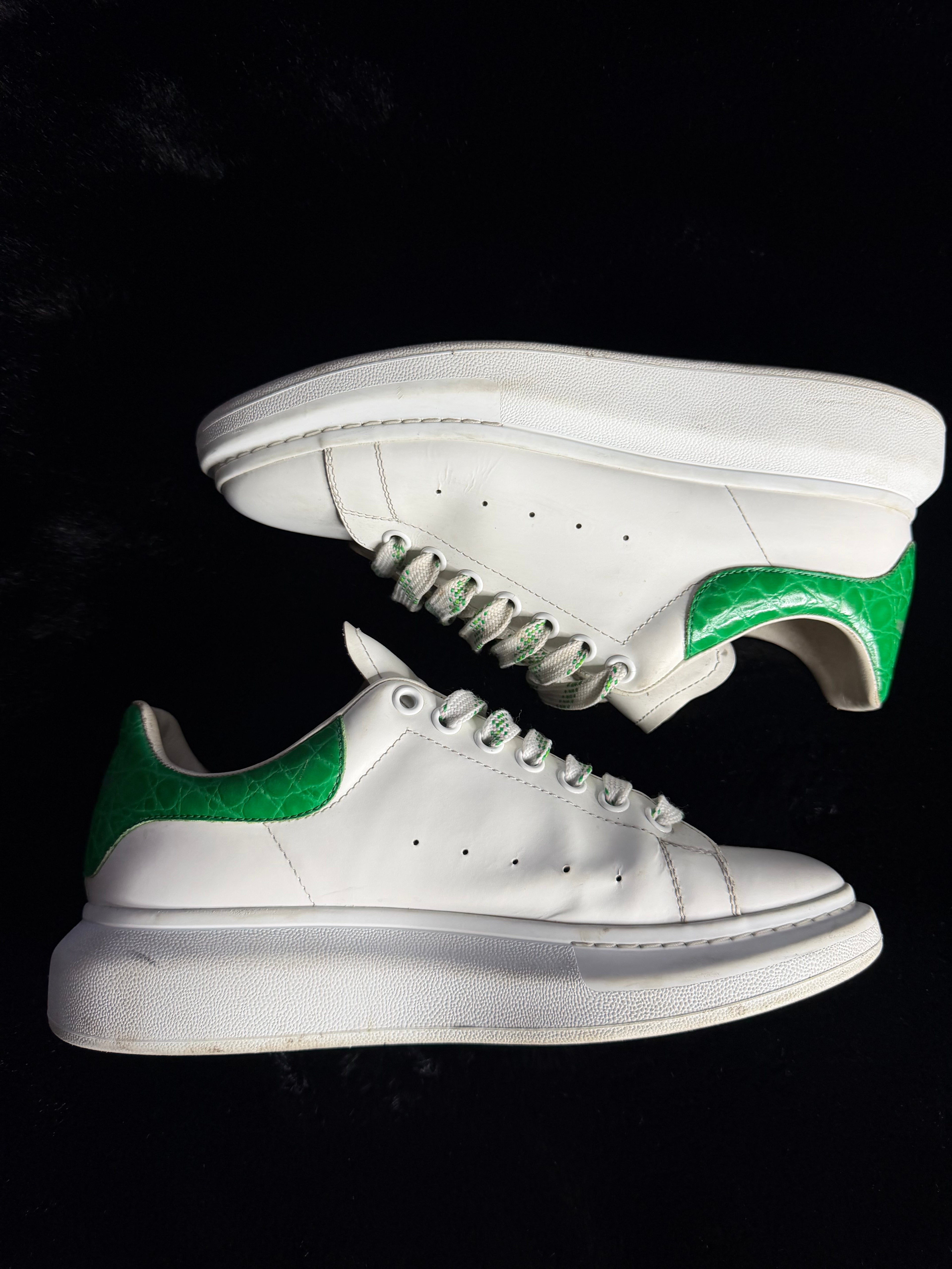 Alexander Mcqueen Green Snakeskin Size 42