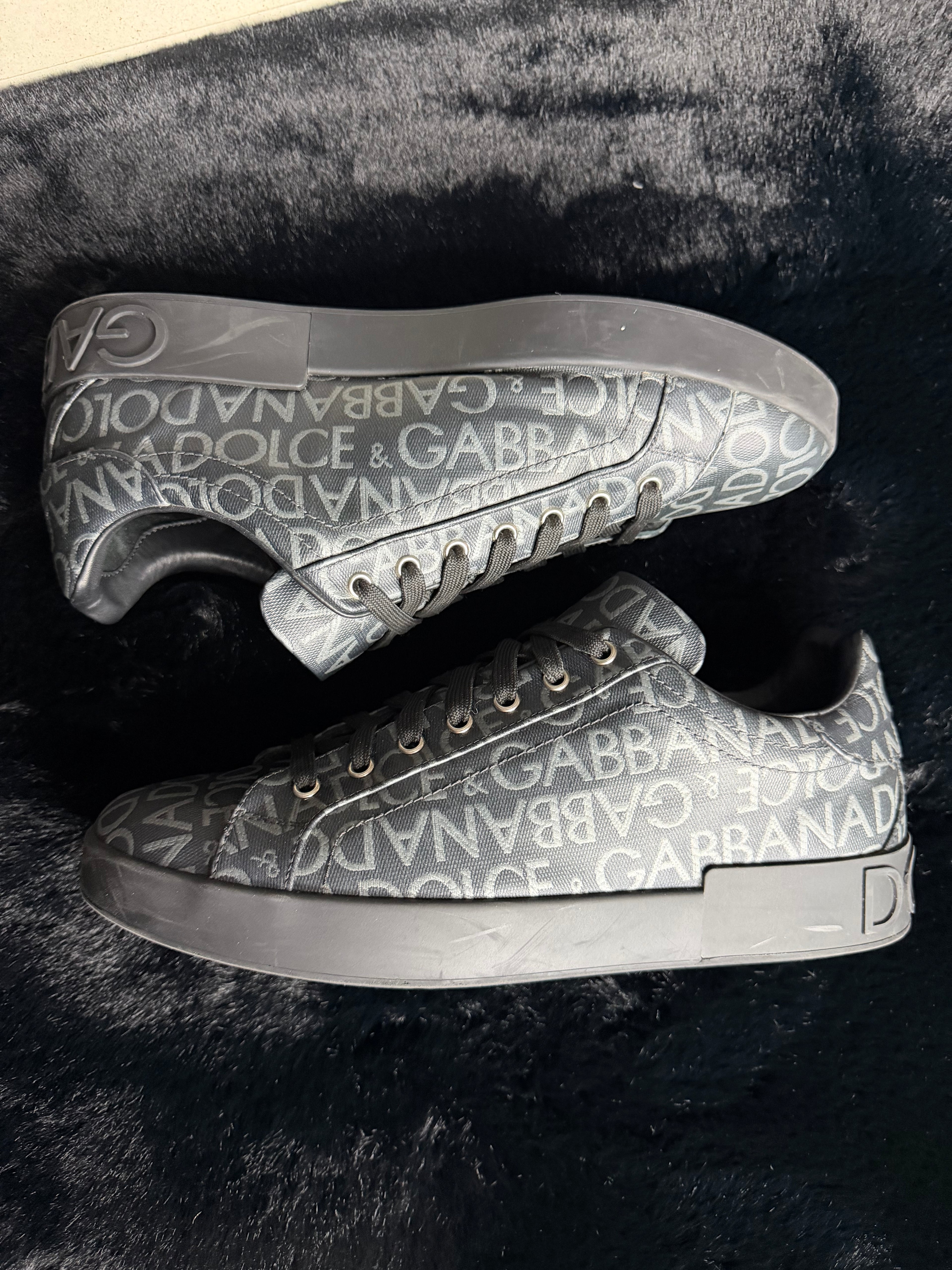Dolce & Gabbana Portofino Logo Sneakers Size 44
