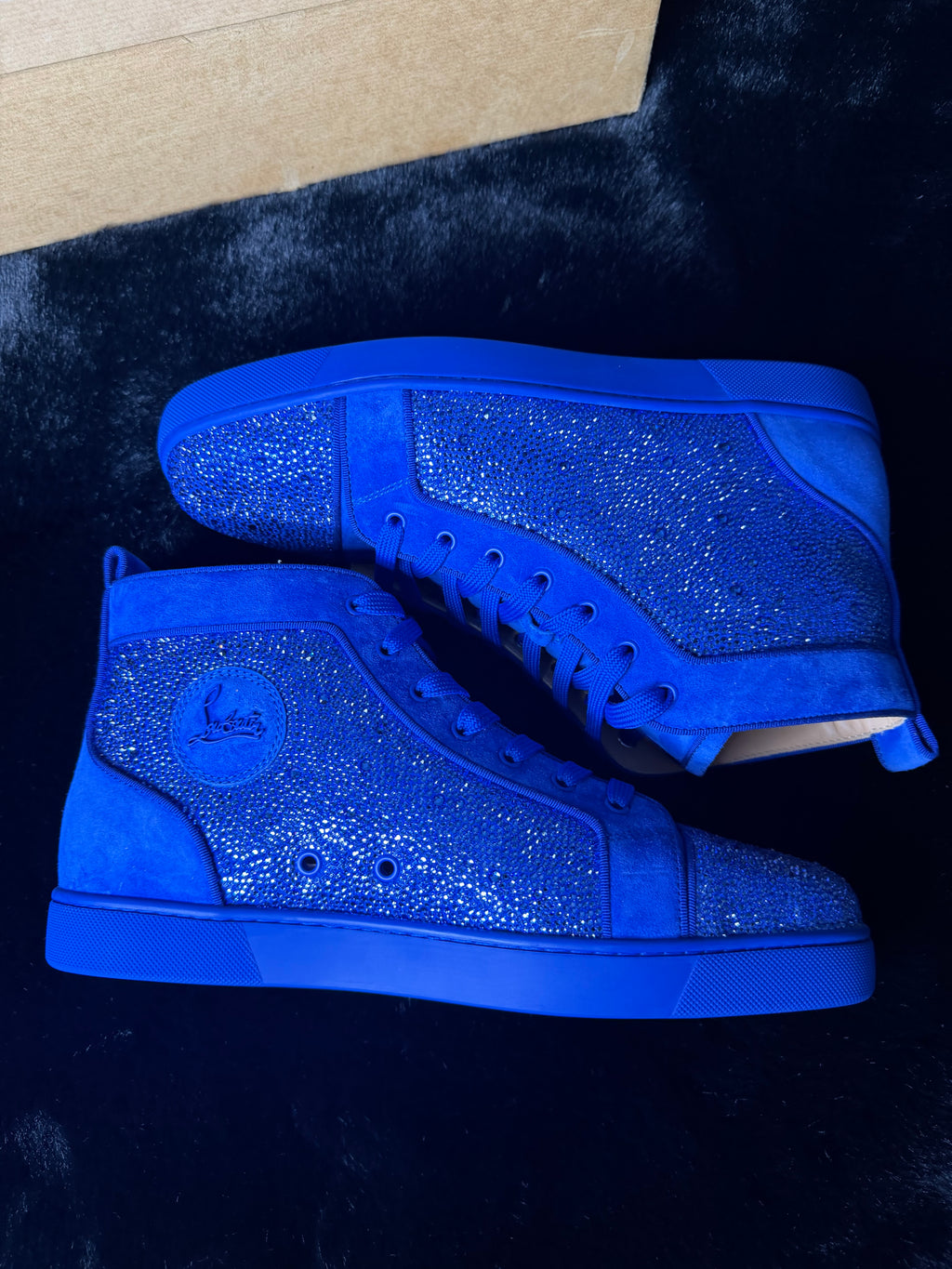 Christian Louboutin Swarovski Blue Size 45