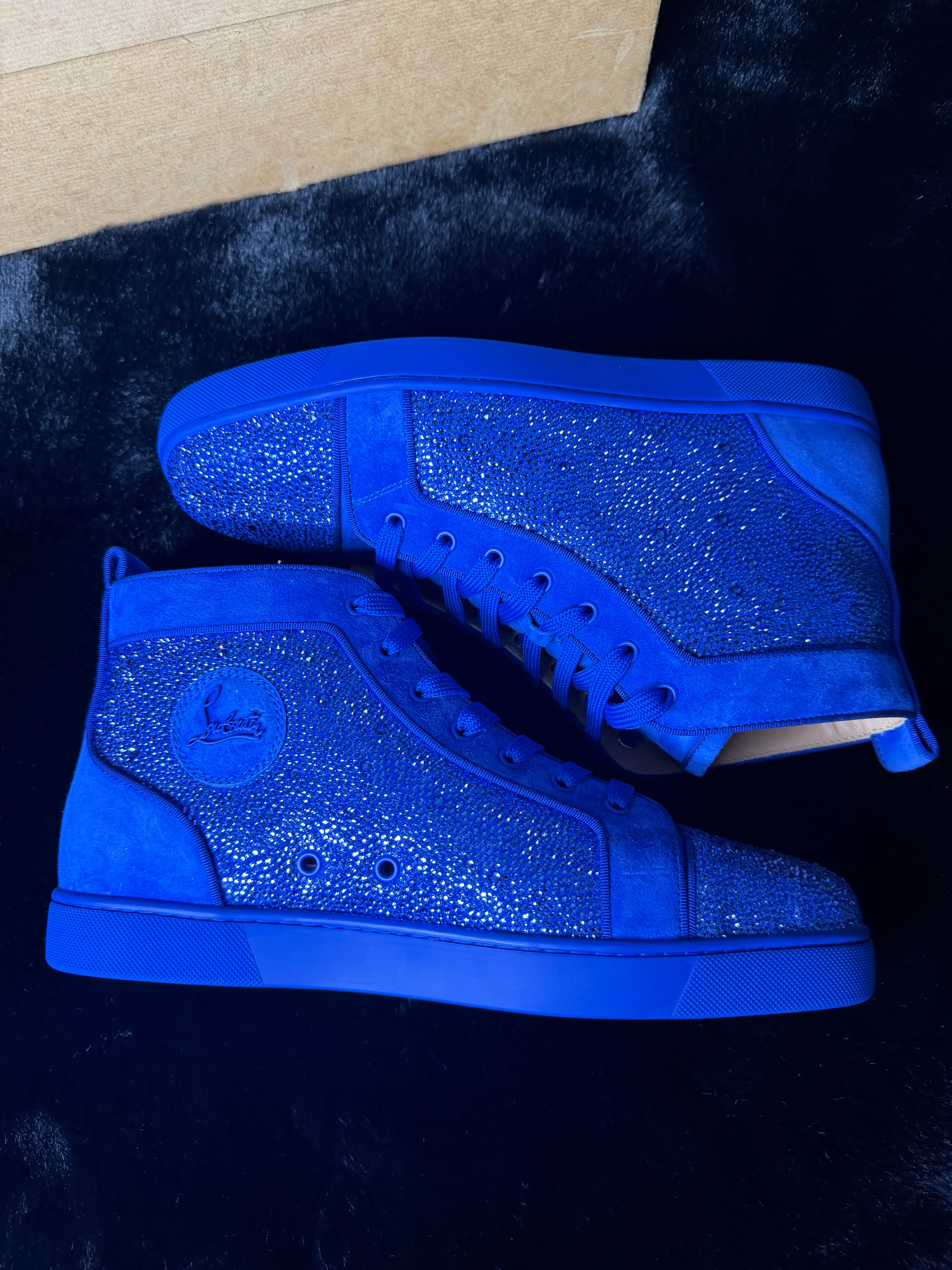 Christian Louboutin Swarovski Blue Size 45