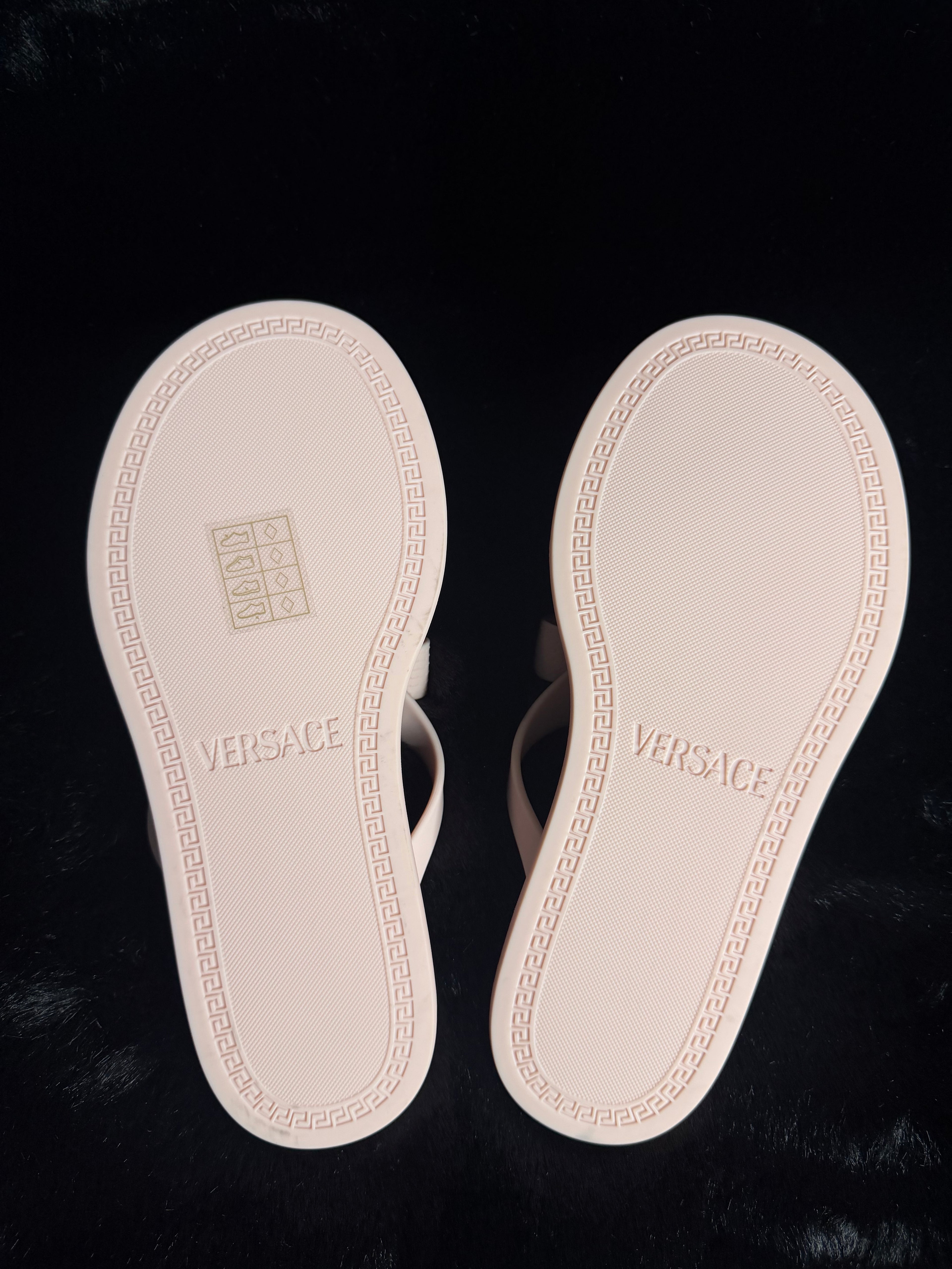 Versace Pink Thong Sandals Size 36