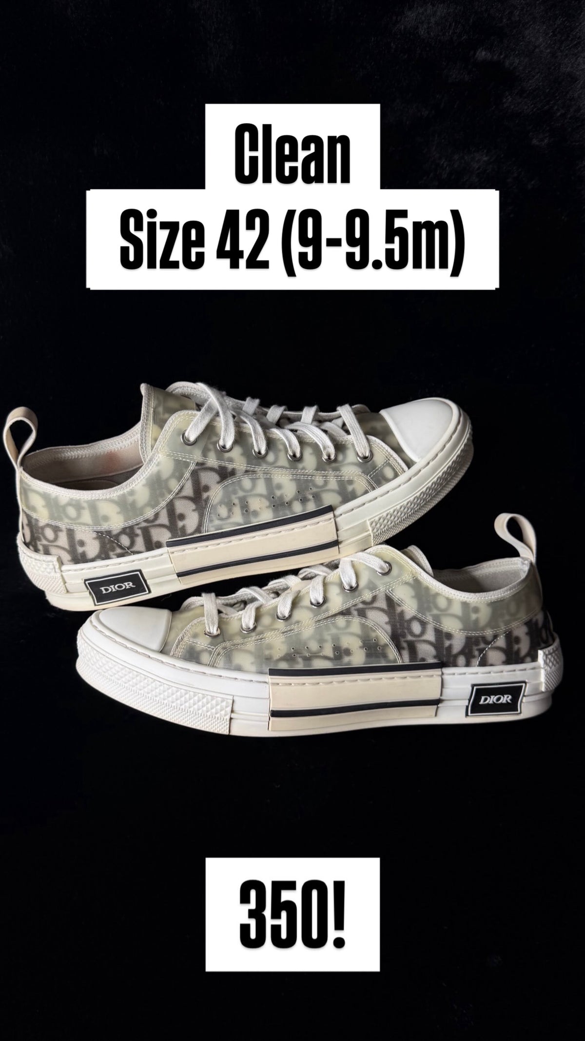 Dior b23 low size 42