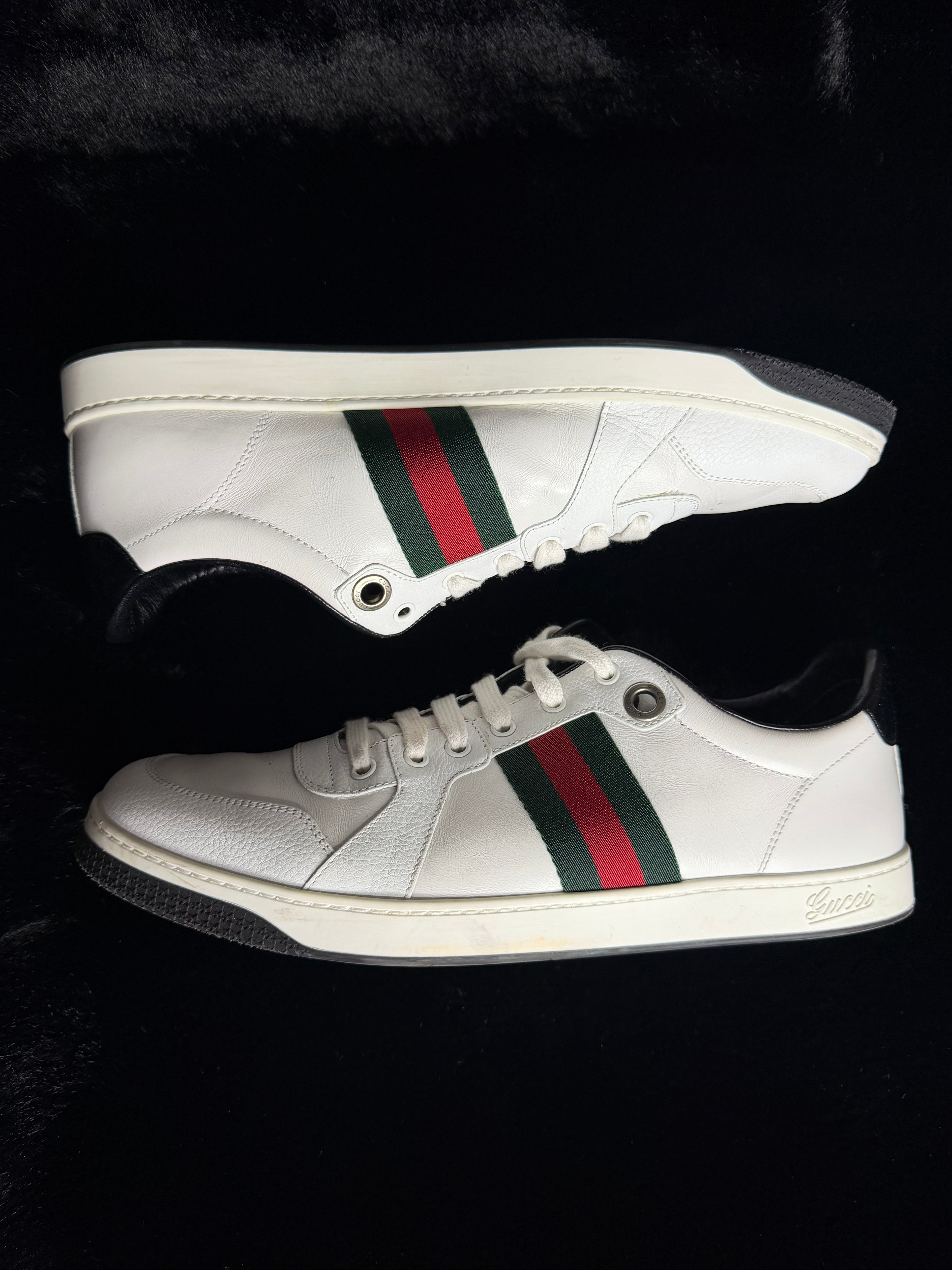 Gucci Web Accent Sneakers Size 11-11.5