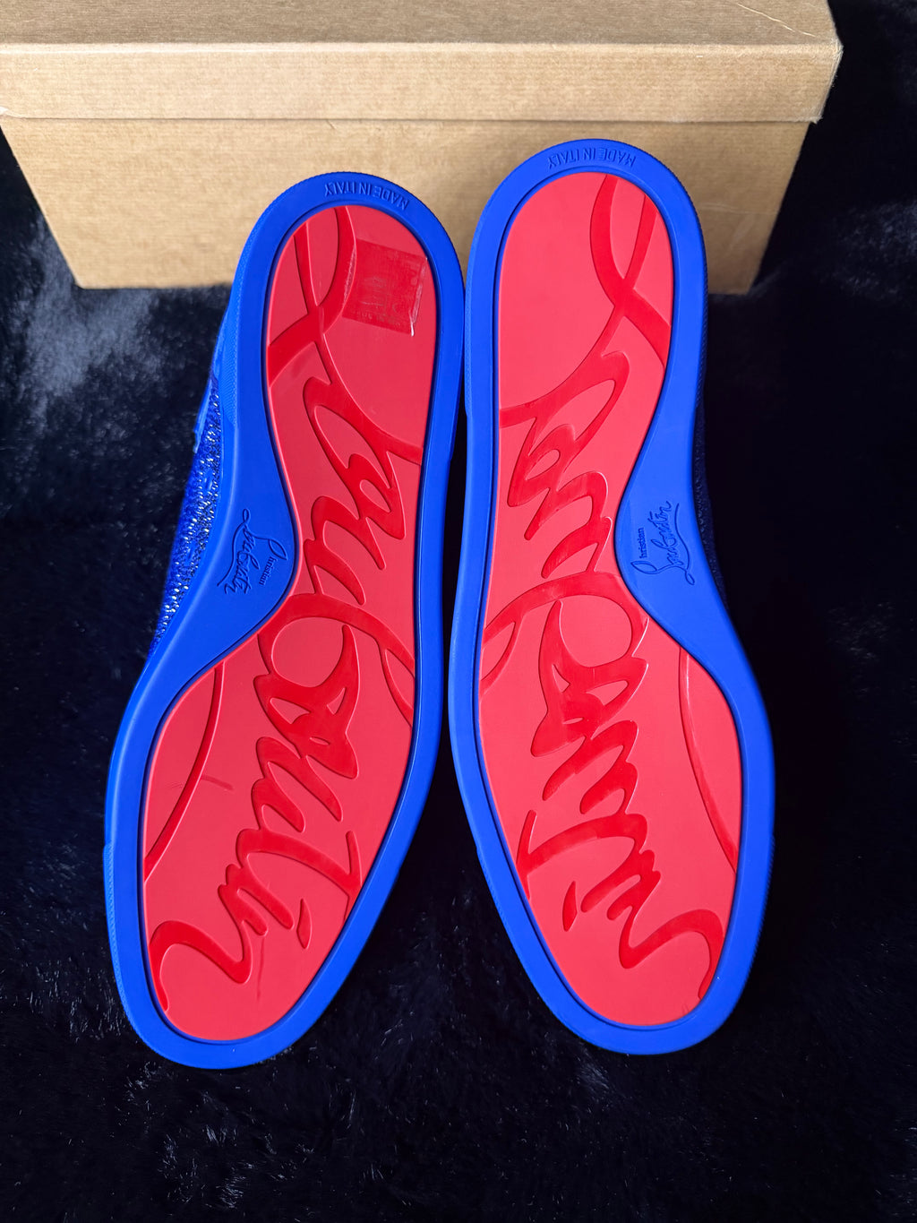 Christian Louboutin Swarovski Blue Size 45