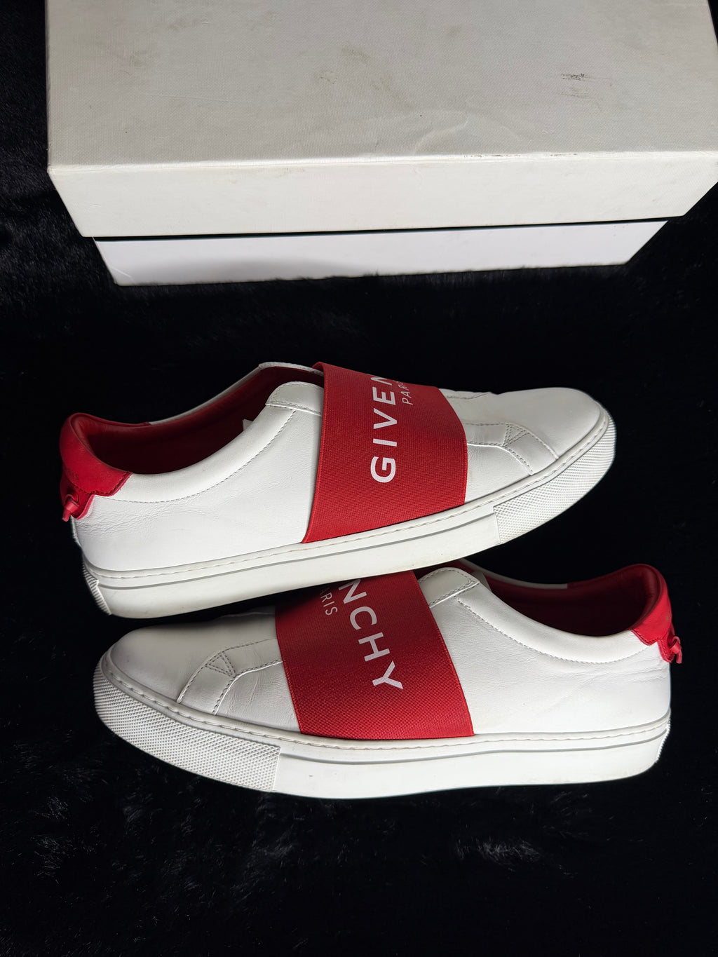 Givenchy Red White Sneakers Size 41