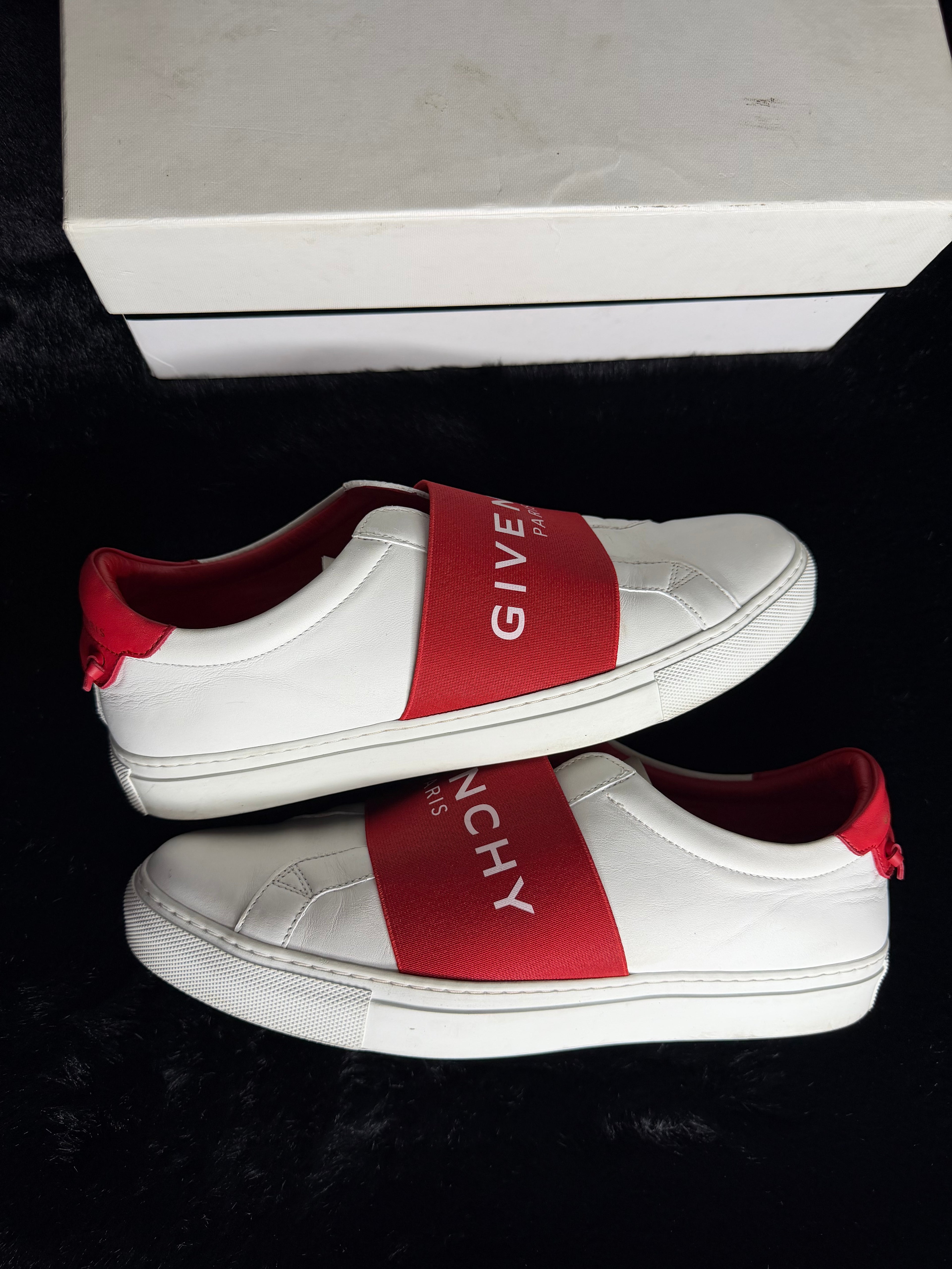 Givenchy Red White Sneakers Size 41