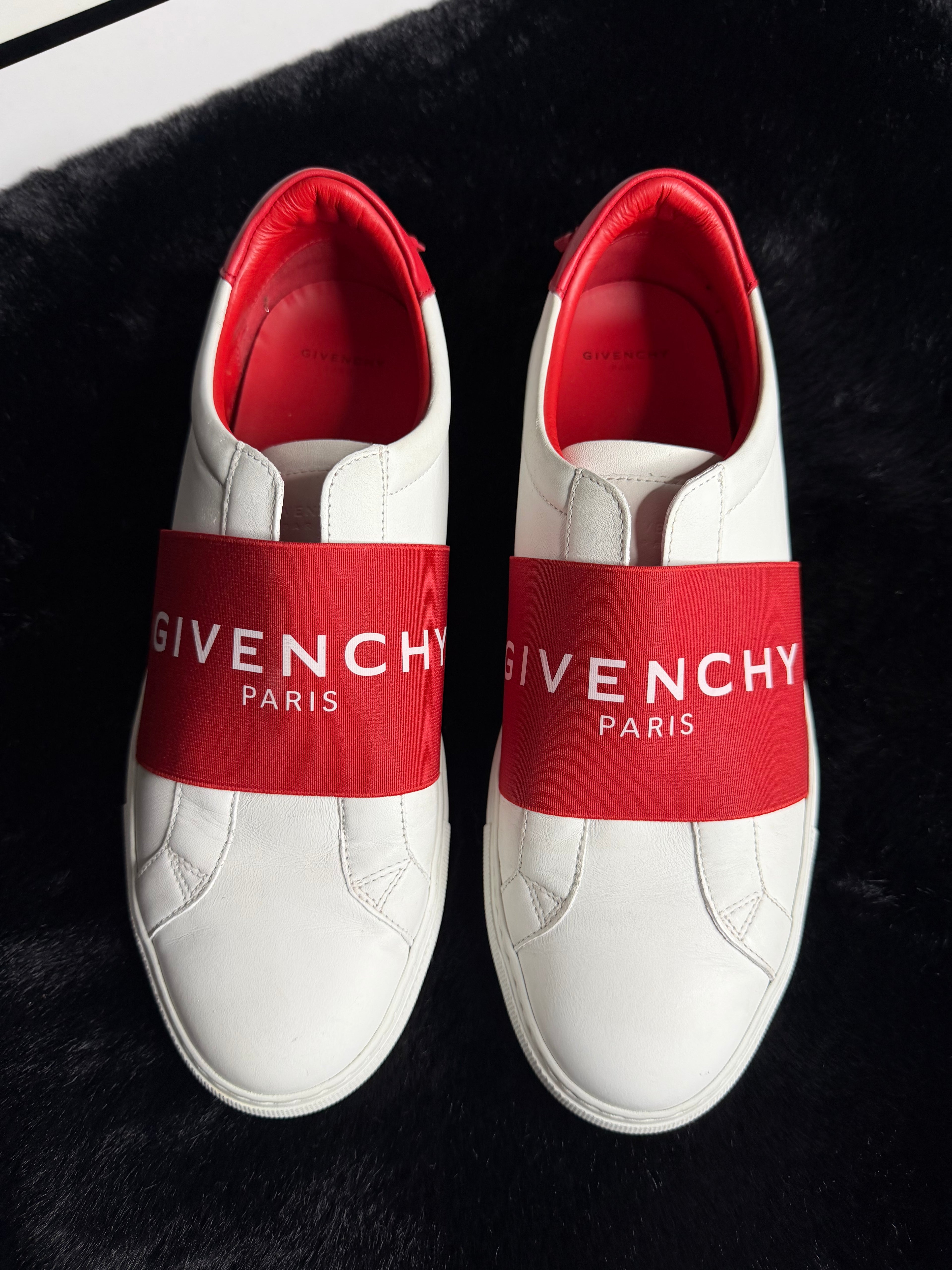 Givenchy Red White Sneakers Size 41