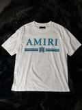 Amiri White/Blue Tee Size Xl,2XL